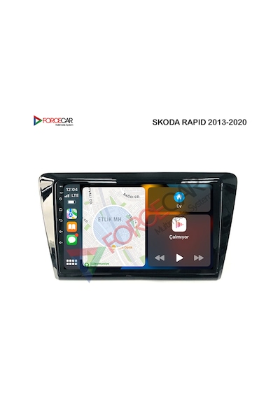 SKODA RAPİD ANDROİD MULTİMEDYA 2_32 KABLOSUZ CARPLAY
