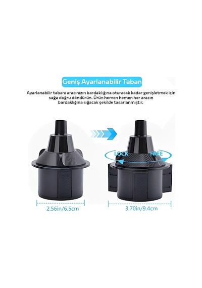 Ally Hb-p05 Universal Araç İçi Telefon Tutucu - Yemek Masası