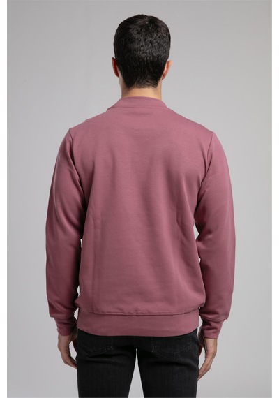 Lee Cooper Dorres Erkek O Yaka Sweatshirt Gül Kurusu-21006 Gül Kurusu