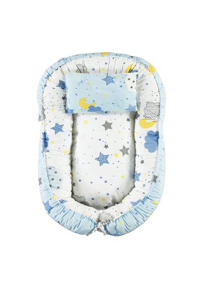 Kujju Büyük Baby Nest - Mavi 50x70 Cm