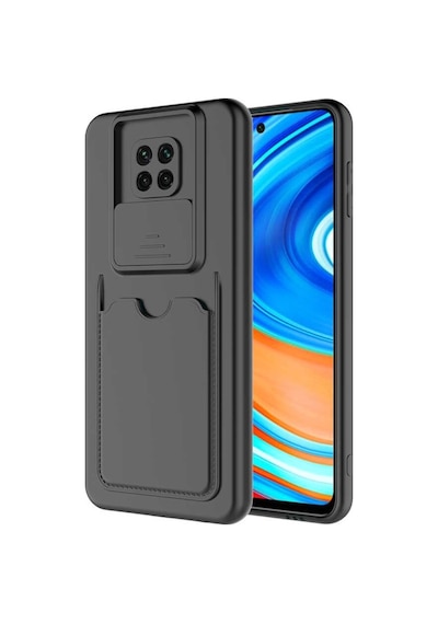 Xiaomi Redmi Note 9 Pro Kılıf Zore Kartix Kartlık Bölmeli Kılıf