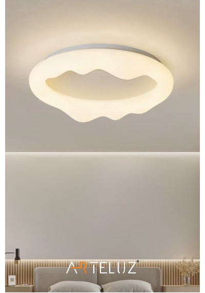 Luxury Pınterest Model Modern Plafonyer Avize 50 Cm Beyaz