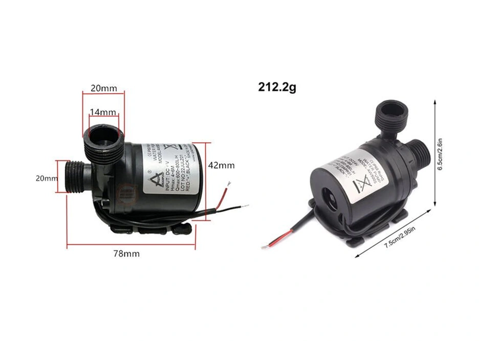 Dc 24v Fırçasız Motor Dalgıç Su Pompası Aw500s - 800l/h