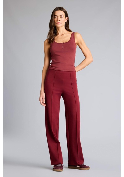 Defacto Straight Fit Kalın Sweatshirt Kumaşı Pantolon F8513ax25aubr248 Bordo-br248