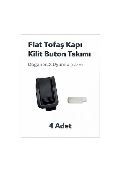 Tofaş Uyumlu Doğan Kartal Şahin Kapı Kilit Butonu 4 Adet Takım