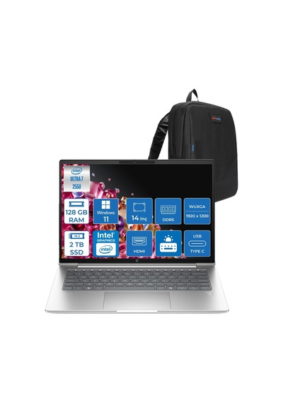HP Probook 4 G1I C9FH1ETH34 Core Ultra 7 255U 128 GB 2 TB SSD 14" Wuxga W11H Dizüstü Bilgisayar +zettaçanta