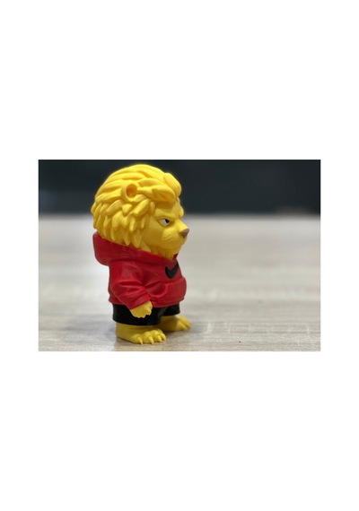 Kapüşonlu Modern Aslan Figürü 10cm