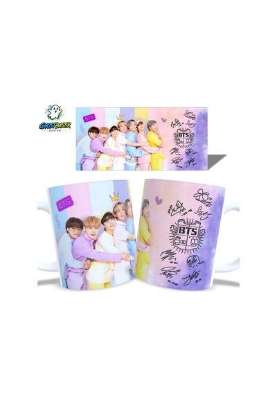 Ghostbastır Desıgn Bts Kupa Bardak Tek Adet K0470 Çok Renkli