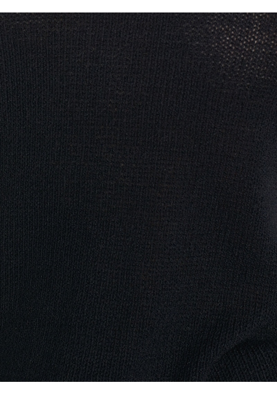 Dilvin 10706 Oval Yaka Yumuşak Dokulu Triko Kazak Siyah