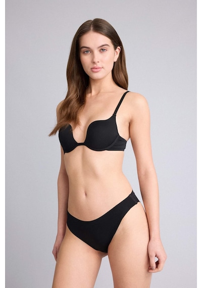 Defacto Kaplı Yarım Dolgulu Balenli Bra D0812ax26spbk81 Siyah-bk81
