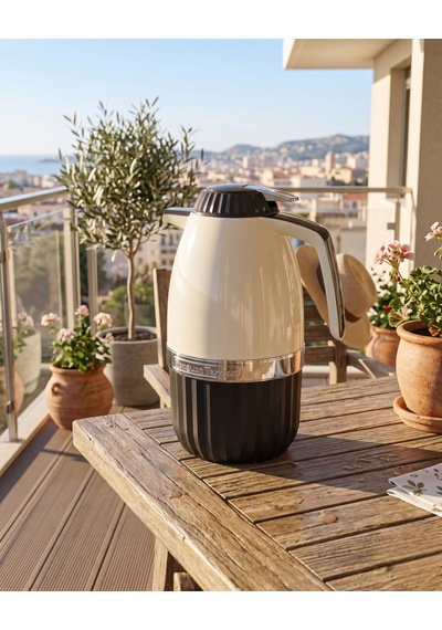 Yeni Nesil Png-7008 İçi Cam Termos 2 Litre Siyah Renk
