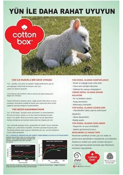 Cotton Box Bebek Yün Yastık (35X45)