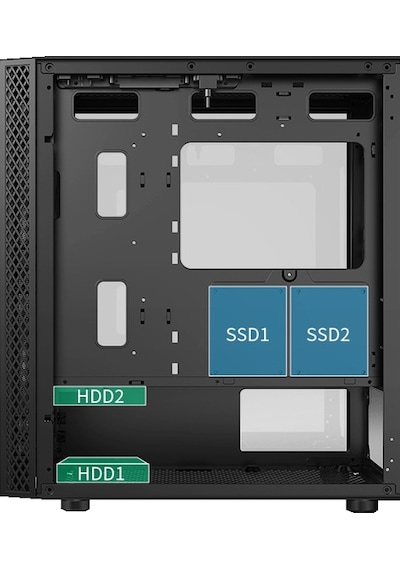 Aztech 600w Skylıne Azt04 Rgb Gaming Mid-tower Pc Kasası