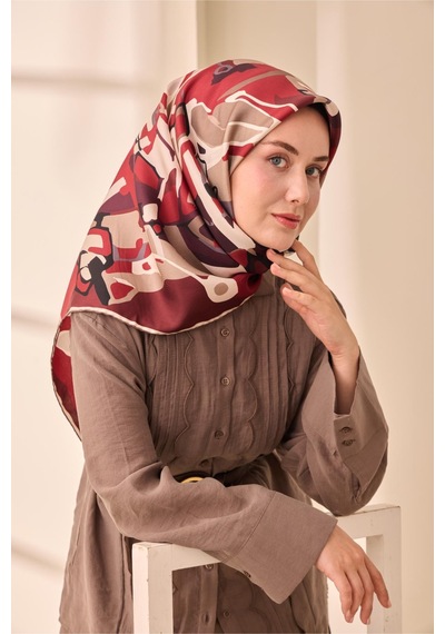 Silk Home Twill İpek Eşarp 11475-28 Bordo