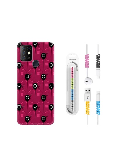 Infinix Hot 8 Kılıf Kablo Koruyuculu Gamers 1823