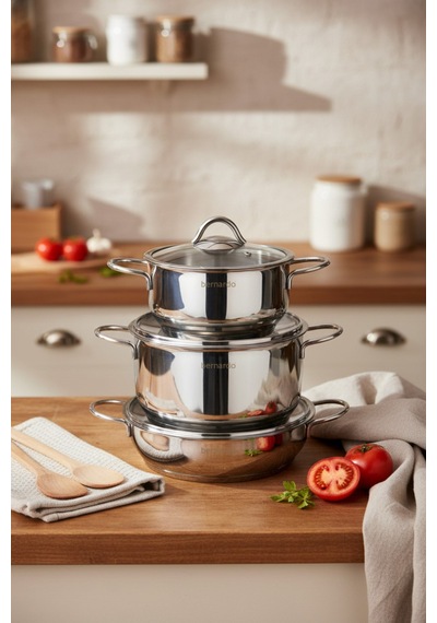 Bernardo Kayra 12 Parça Çelik Set Inox