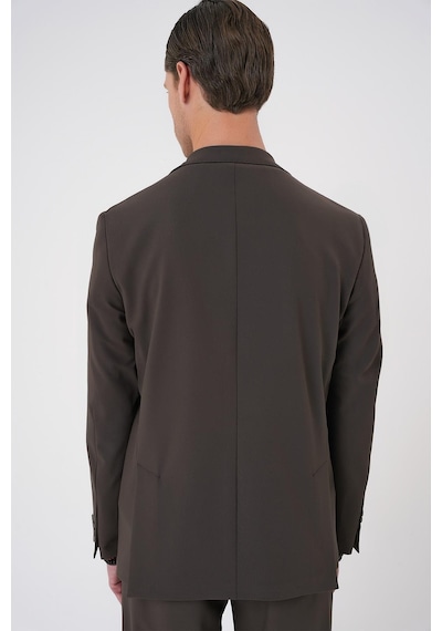 Efor Comfort Fit Mono Yaka Torba Cep Casual Toprak Ceket C 707 Toprak