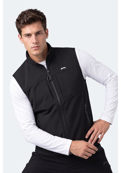 Slazenger Cruıser I Erkek Softshell Siyah Yelek