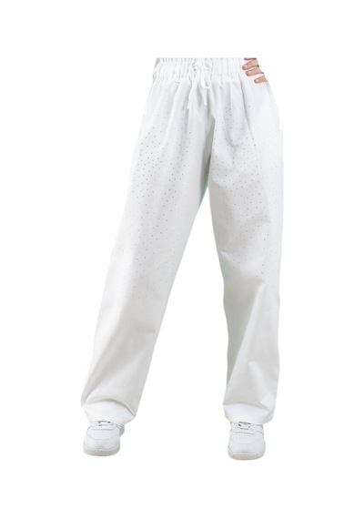 İrem Çocuk Giyim Kız Çocuk Taş Detaylı Beli Lastikli Cepli Ekru Renk Oversize Pantolon Ekru İrem Çocuk Giyim Kız Çocuk Taş Detaylı Beli Lastikli Cepli Ekru Renk Oversize Pantolon Ekru