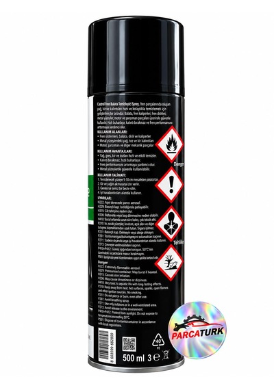 Castrol Fren Balata Ve Genel Temizleme Sprey 500 Ml Yeni Ambalaj