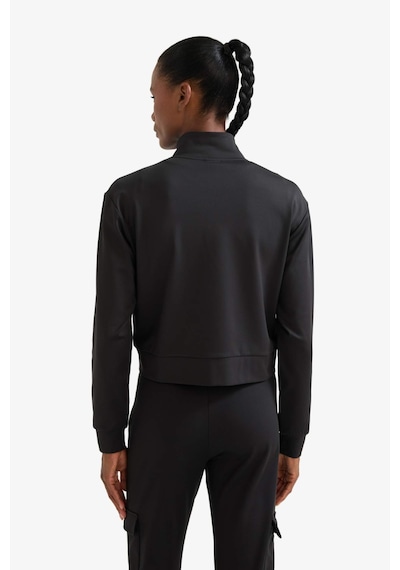 Defacto Defactofit Standart Fit Dik Yaka Esnek Kumaş İçi Yumuşak Tüylü Fermuarlı Sweatshirt E8981ax25aubk81 Siyah