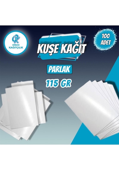 Kaliteli A4 Parlak Kuşe Kağıdı Dijital Baskı,sertifika Ve Fotoğraf Kağıdı 115gr 100 Adet 0,71 Kg