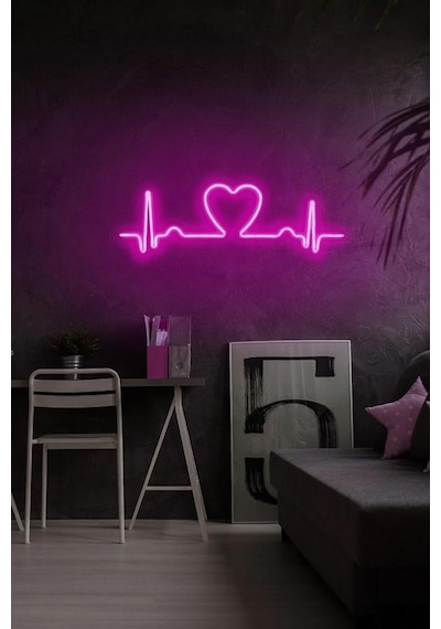 Love Rhythm - Led Dekoratif Duvar Aydınlatması Neon Duvar Yazısı Sihirli Led Mesajlar