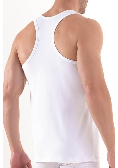 Blackspade 9676 Erkek Tender Cotton 2 Li Sporcu Beyaz Atlet