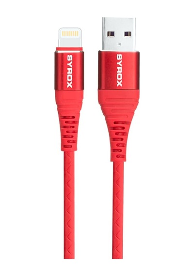 Syrox C88 Lightning USB Metal Data/Şarj Kablosu 2.0A 1mt