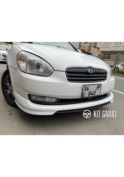 Kit Garaj Hyundai Accent Era Custom Ön Ek Boyasız Plastik Mat Siyah