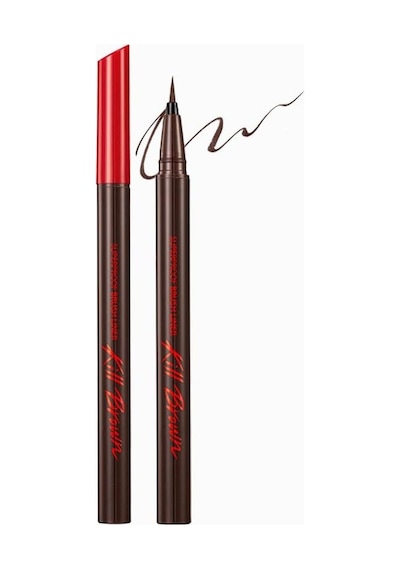 İnce, Mikrofiber Fırça Uçlu Kalem Eyeliner Superproof Brush Liner Kill Brown 02 Brown Diğer