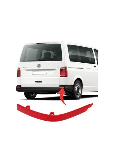 Volkswagen Transporter T7 2016-2019 Arka Tampon Reflektör Sağ Oem 7e0945106d