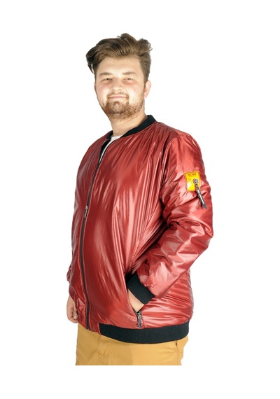 Mode Xl Büyük Beden Erkek Mont College Basic Wind 21227 Bordo 001