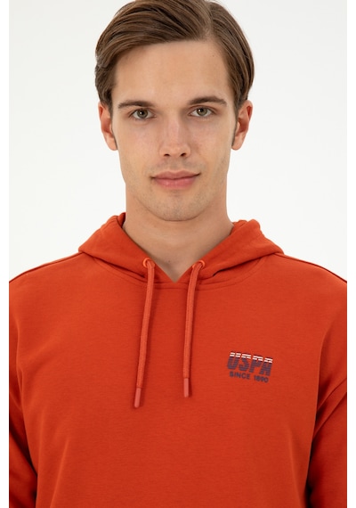 U.s. Polo Assn. Erkek Kiremit Sweatshirt 50293442-vr031 Kiremit