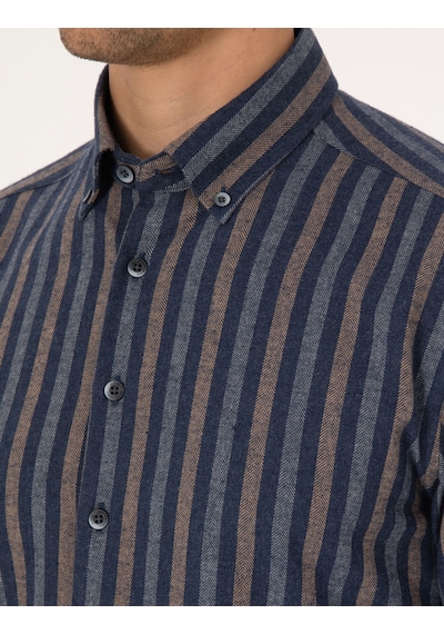 Pierre Cardin Erkek Lacivert Gömlek Desenli 50312384-vr033 Lacivert