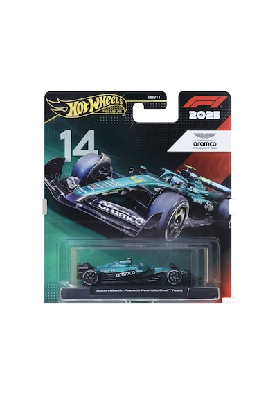 Hot Wheels F1 Aston Martin Aramco Formula One Team 14 Yeşil