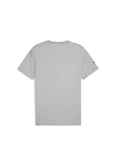 Puma Mapf1 Ess Logo Tee Gri Erkek T-shirt Siyah