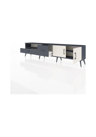 Arges Tv Ünitesi 2 Raflı 2 Çekmeceli 2 Kapaklı 220x30x51 Antrasit-aytaşı/antrasit Aytası/antrasıt - Antrasıt Arges Tv Ünitesi 2 Raflı 2 Çekmeceli 2 Kapaklı 220x30x51 Antrasit-aytaşı/antrasit Aytası/antrasıt - Antrasıt