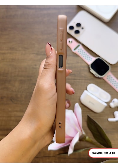 Samsung Galaxy A16 Uyumlu Kamera Korumalı Darbeye Dayanıklı Renk Atmayan Keep Silikon Kılıf Kahverengi Samsung Galaxy A16 Uyumlu Kamera Korumalı Darbeye Dayanıklı Renk Atmayan Keep Silikon Kılıf Kahverengi