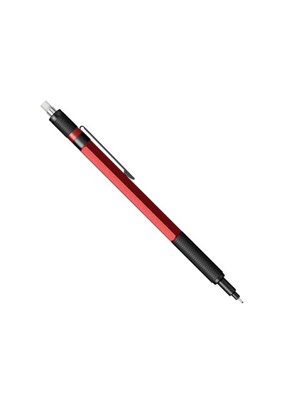 Scrikss Graph-x 2b 0.5 Kırmızı Gizli Uç Mekanik Kurşun Kalem