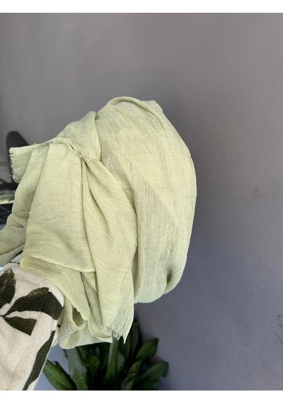 Aminenesil Modakaşmir Açık Yeşil Bambu Şal Mint