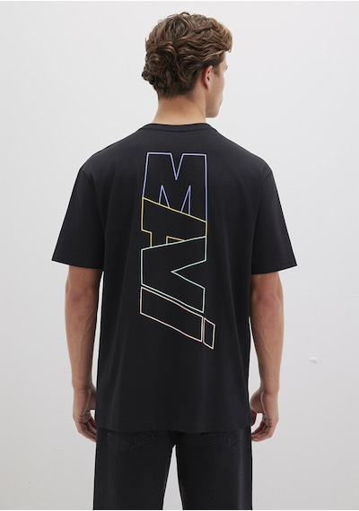 Mavi - Mavi Logo Baskılı Siyah Tişört 0612350-900 Siyah