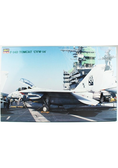 Hasegawa Pt12 7212 1/48 Ölçek, F-14d Tomcat Cvw-14 , Savaş Uçağı Plastik Model Kiti-57107