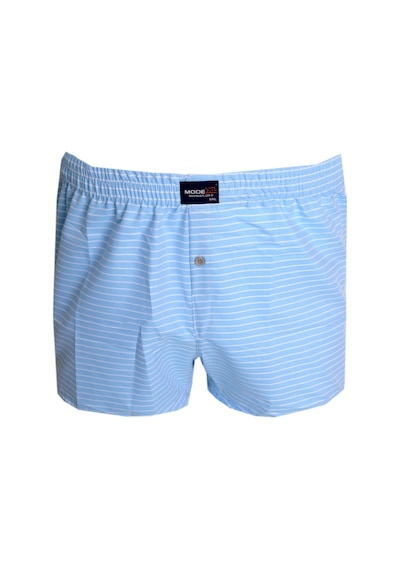 Mode Xl Büyük Beden Erkek Boxer Desenli Poplin 6348 Buz Mavi 001