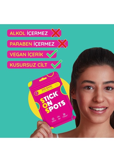 Stıck On Spots Sos Band Sivilce/akne Bandı 15 Parça