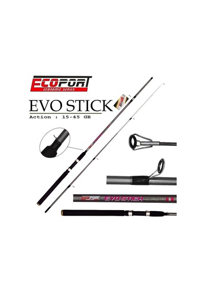 Ecoport Evo Stick 210 Cm 15-45g Atarlı Fiber Spin Olta Kamışı