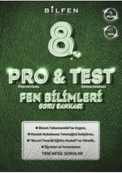 8. Sınıf Pro&test Fen Bilimleri Soru Bankası