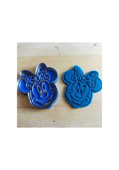 Minnie Mouse Kurabiye Kalıbı 2 Parça Gıdaya Uygun 3d Baskı Kalıp Diğer