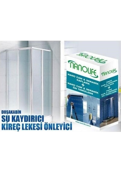 Nanoteknolojik Duşakabin Su Kaydırıcı 2 Yıl Etkili Beyaz