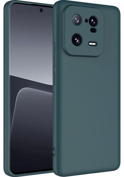 Xiaomi Mi 13 Pro Kılıf Zore Mara Lansman Kapak Koyu Yeşil